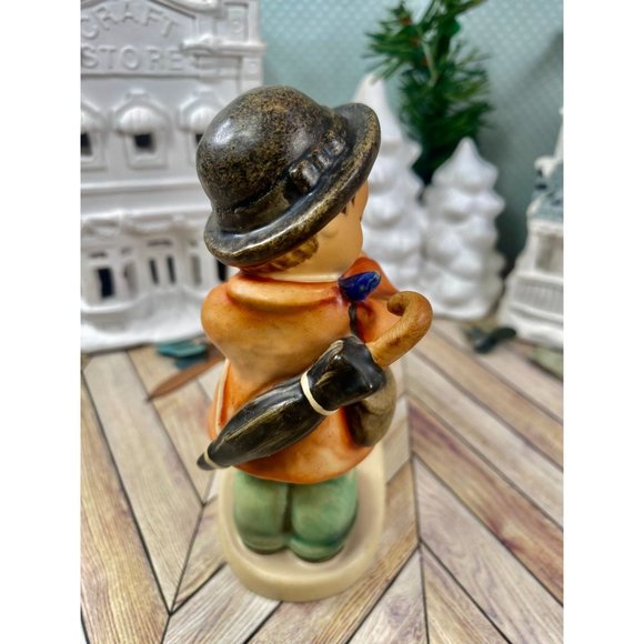 Hummel Puppy Love #1, 5.5" tall, Boy playing violin w dog, TMK-5, Perfect - Picture 5 of 16